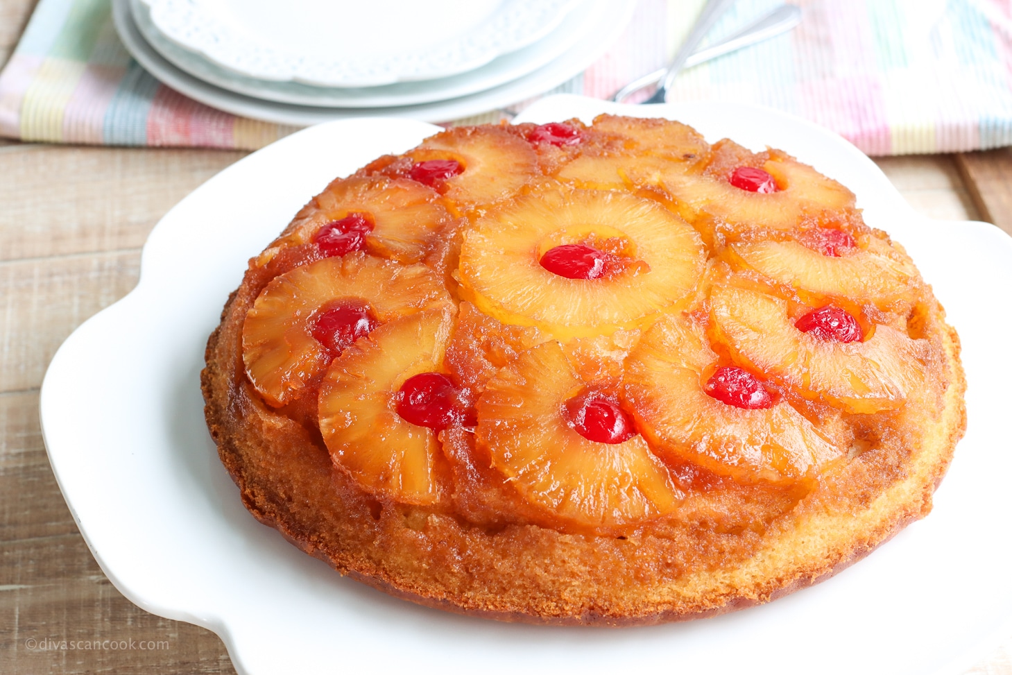 Classic Pineapple upside-down cake