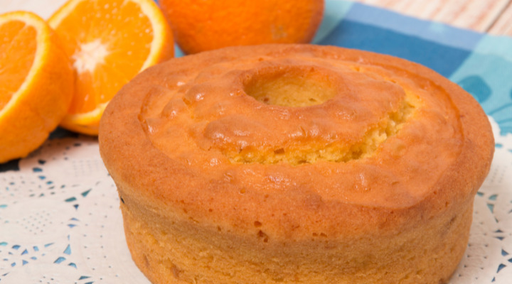 bolo de laranja fofo