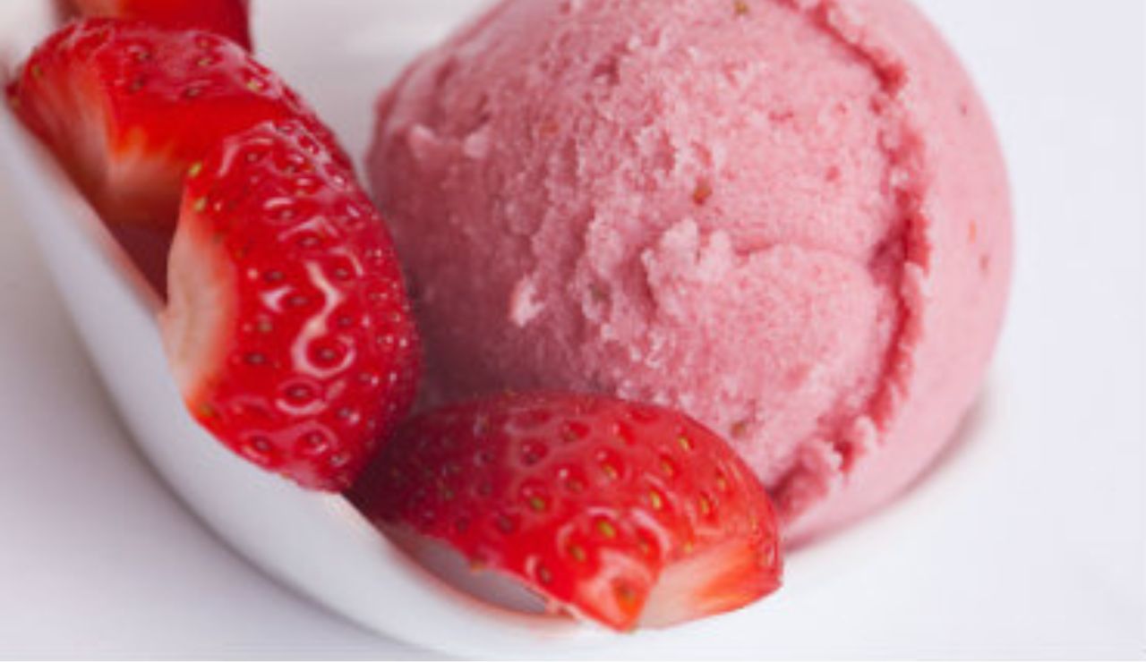 sorvete de morango