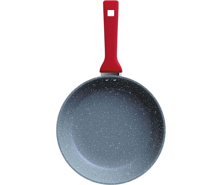 _Euro Color Stone Frigideira de Alumínio com Antiaderente, Cinza (Volcano), 24 cm, 2 L