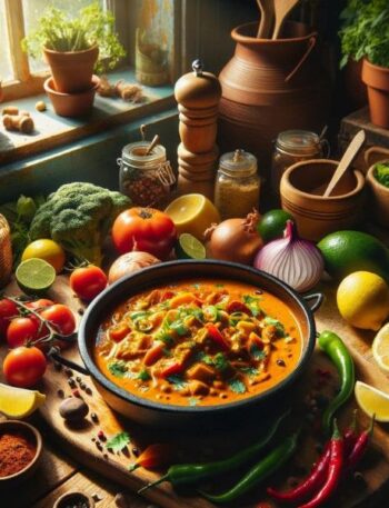 Receita de Curry Vegano de Grao de Bico Delicia Saudavel