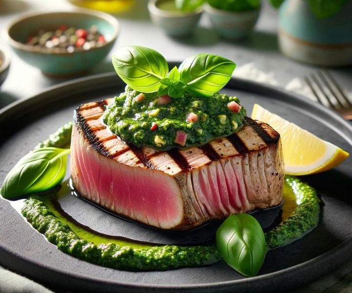 Atum Grelhado com Pesto