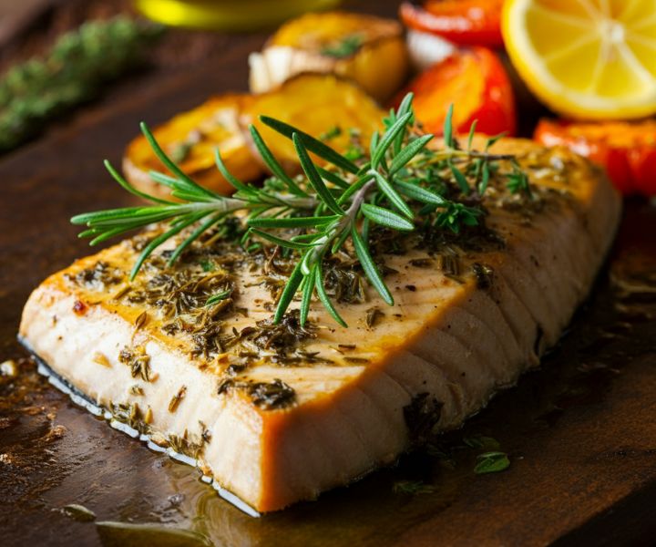 Peixe com molho de mostarda