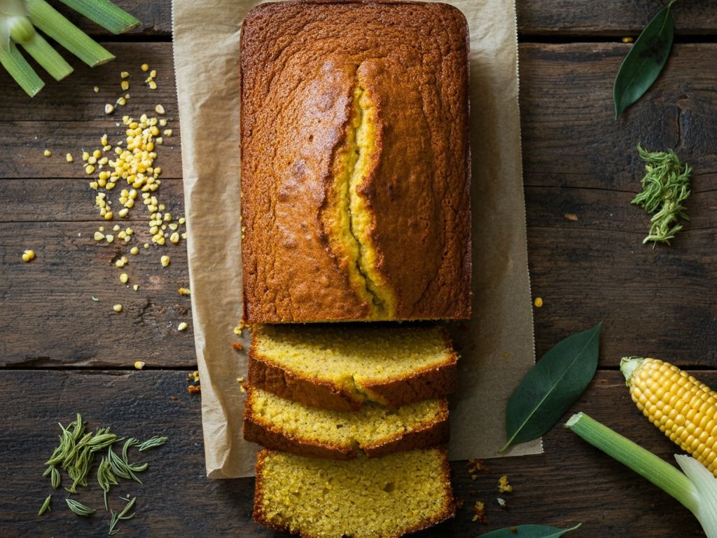 Bolo de Fubá Vegano com Erva-Doce
