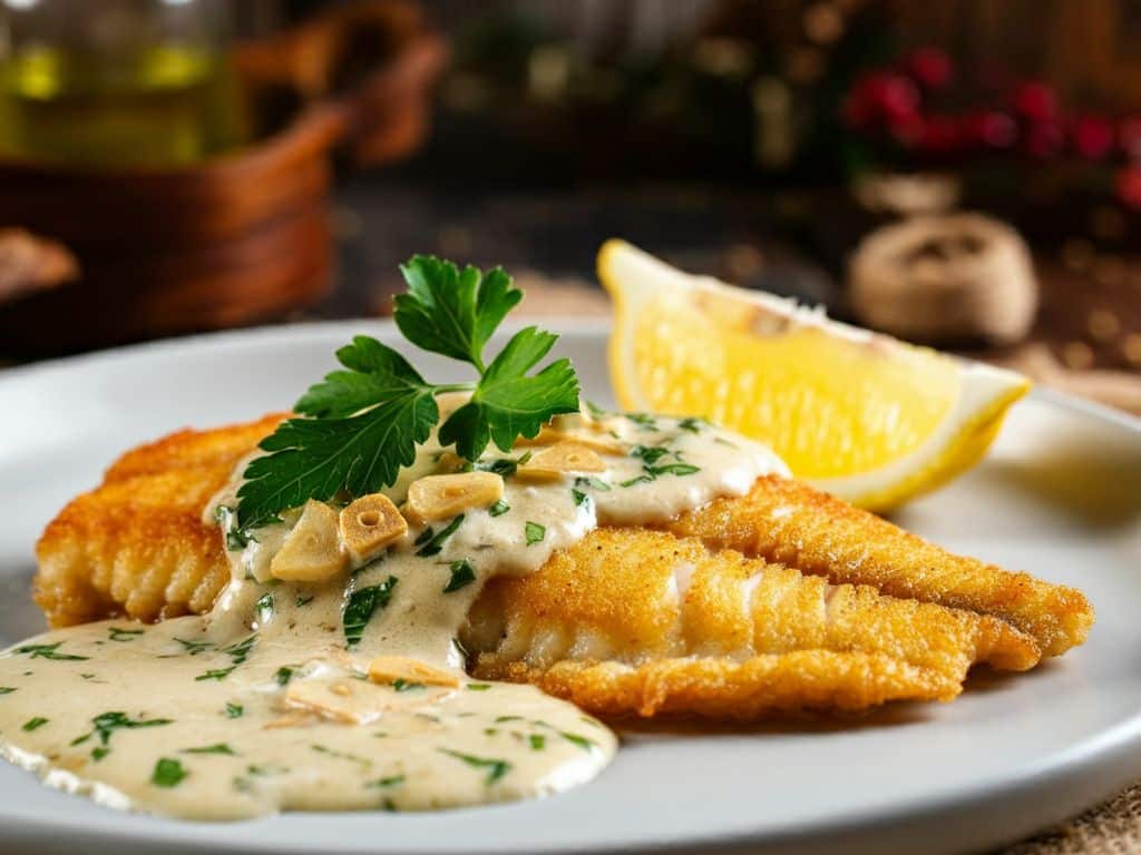 Filé de Peixe ao Molho de Alho Um Toque Especial para o Seu Dia