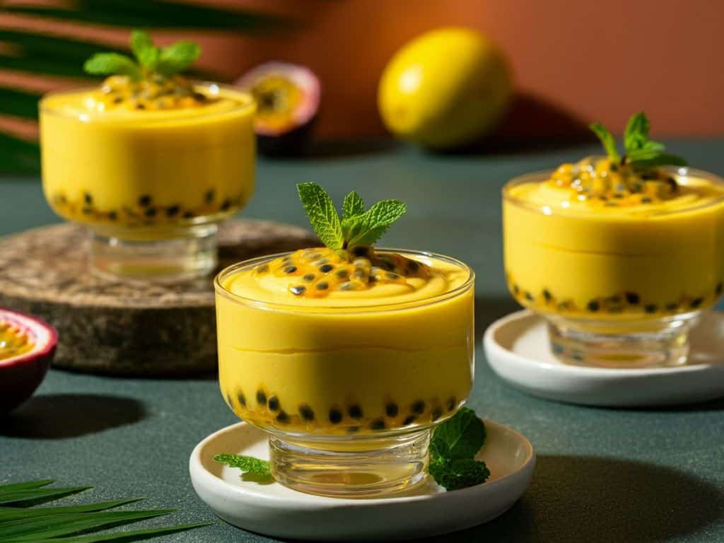 Mousse de Maracujá Vegano Doce Tropical