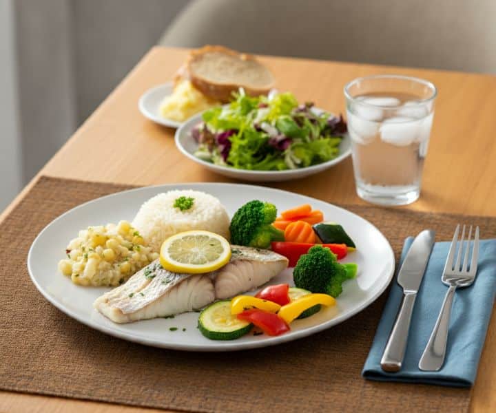 Pescada no Vapor com Legumes Saudável e Saborosa