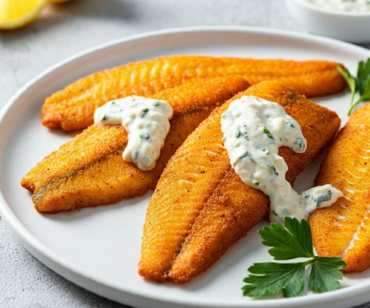 Peixe Frito com Molho Tártaro Caseiro: Um Clássico Crocante e Cremoso!