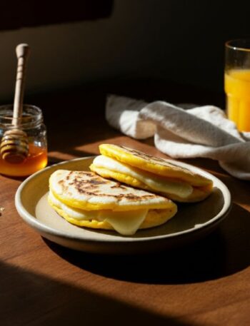 Cachapas Doces com Queijo