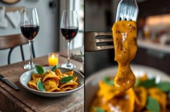 Ravióli Vegano de Abóbora com Molho de Sálvia: Uma Delícia Sustentável