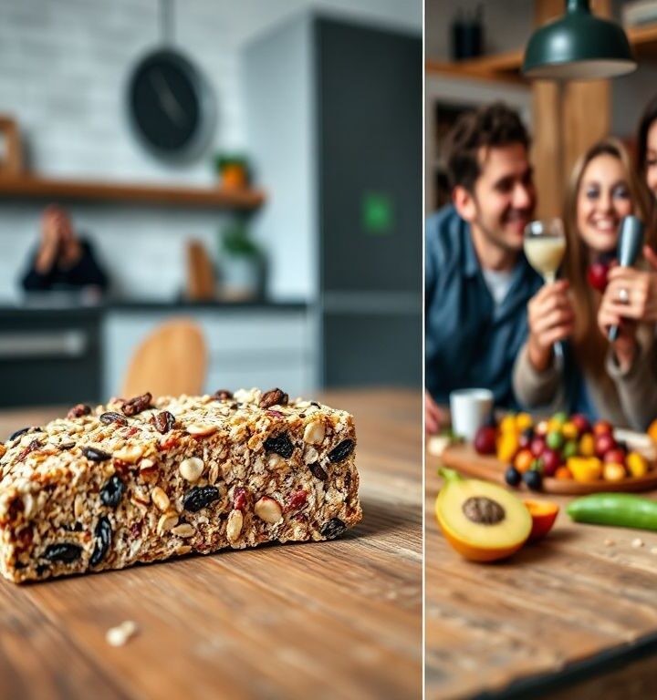 Barra de Cereal Vegana: Energia Natural 1 Barra de Cereal Vegana: Energia Natural