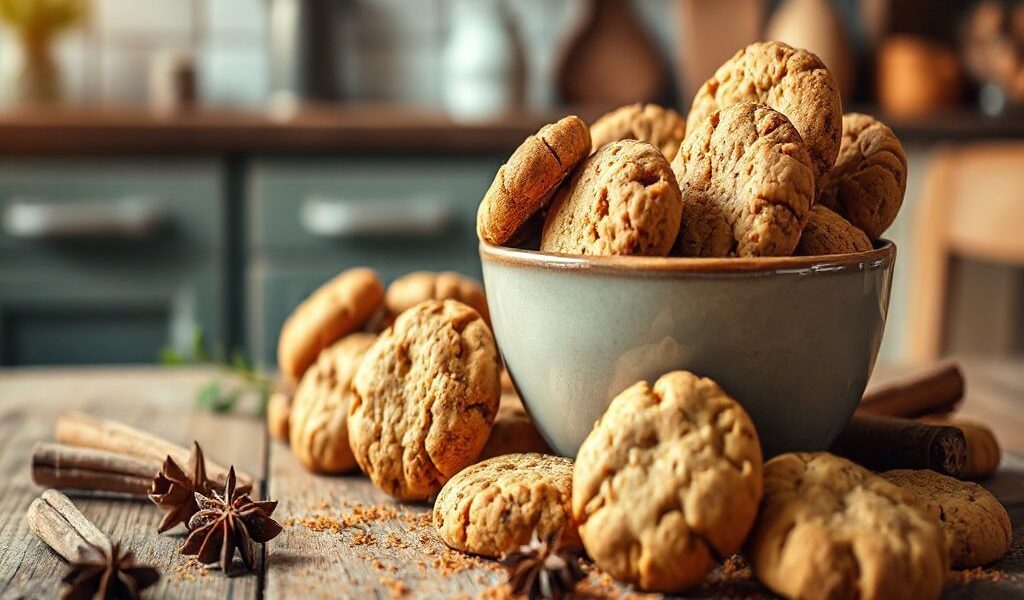 Biscoitos Veganos de Gengibre: Doce Picância