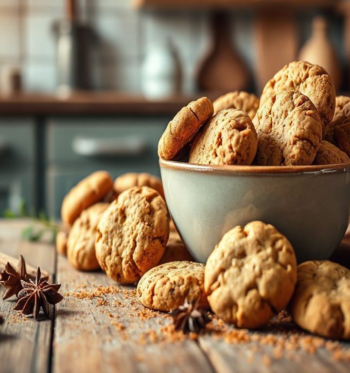 Biscoitos Veganos de Gengibre: Doce Picância