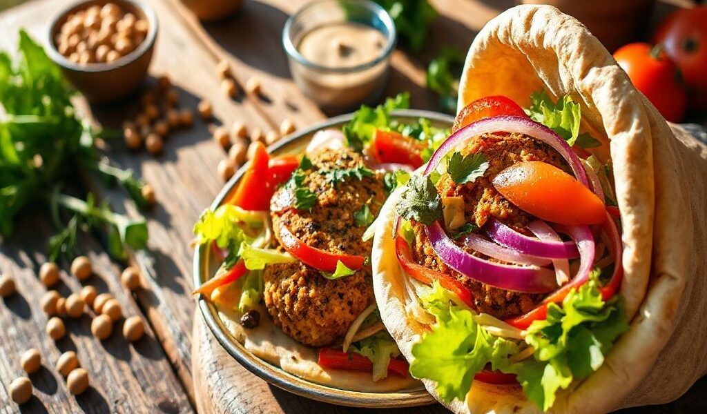 Sanduíche de Falafel Vegano com Molho Tahine: Uma Delícia Saudável