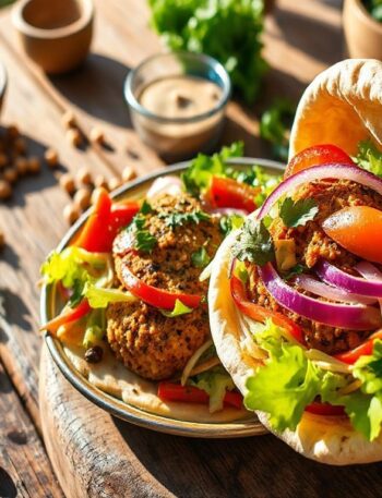 Sanduíche de Falafel Vegano com Molho Tahine: Uma Delícia Saudável