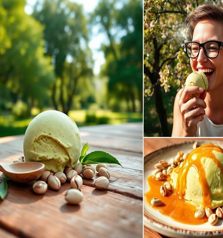 Gelato Vegano de Pistache: Frescor e Sabor
