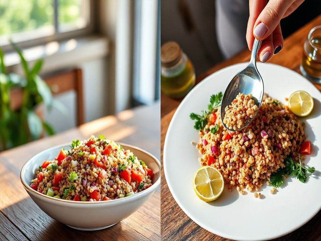 Tabule de Quinoa Vegano: Leve e Refrescante