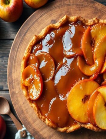 Tarte Tatin Vegana com Caramelo de Tâmara: Uma Delícia Irresistível