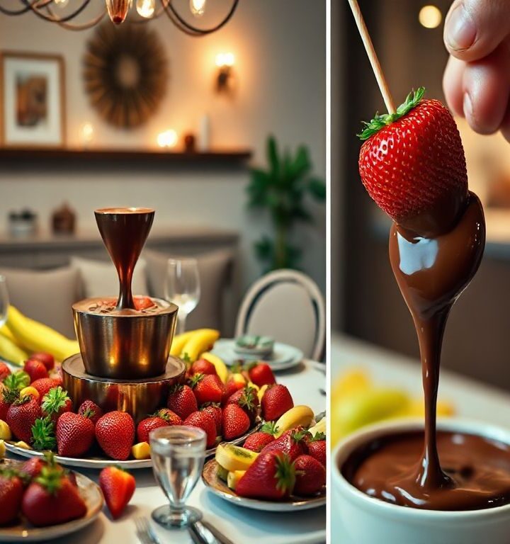 Fondue Vegano de Chocolate com Frutas: Uma Delícia Saudável para Todos