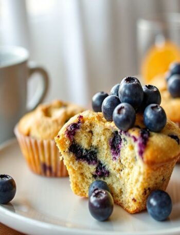 Muffins Veganos de Blueberry: Pequenas Delícias