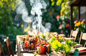 Espetinhos Veganos de Seitan e Legumes: Uma Delícia Saudável e Saborosa