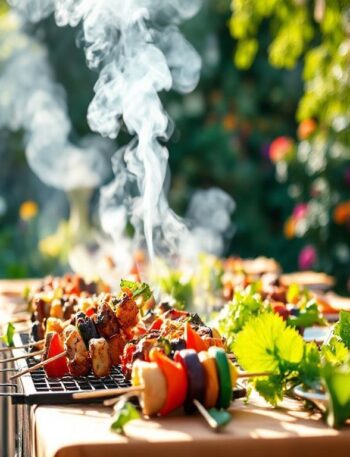 Espetinhos Veganos de Seitan e Legumes: Uma Delícia Saudável e Saborosa