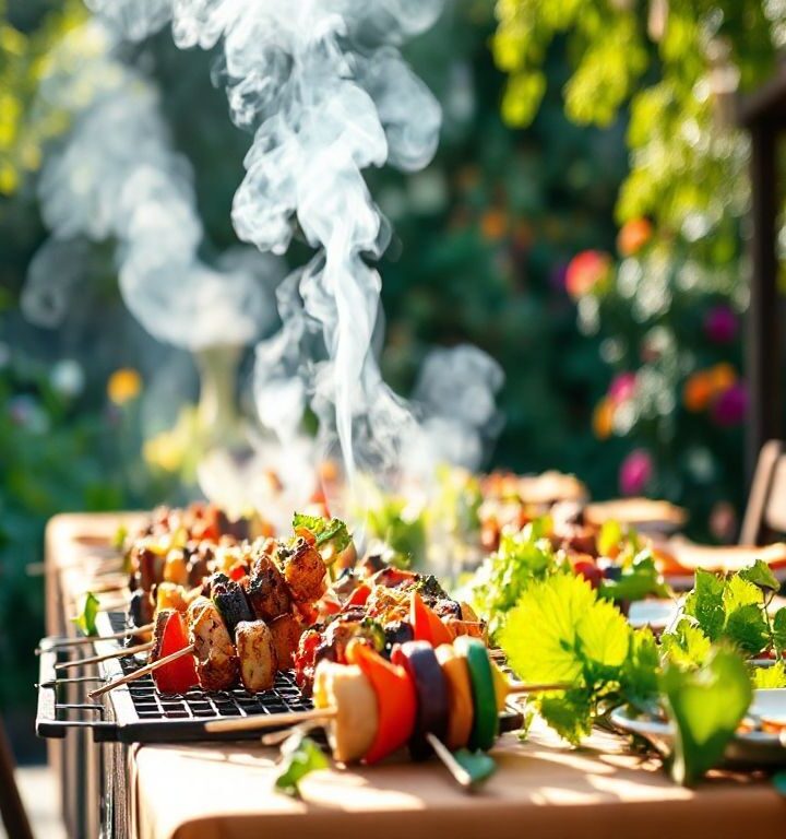 Espetinhos Veganos de Seitan e Legumes: Uma Delícia Saudável e Saborosa