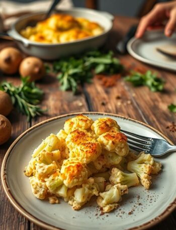 Gratinado de Couve-flor Vegano com “Queijo” de Batata: Uma Delícia Saudável