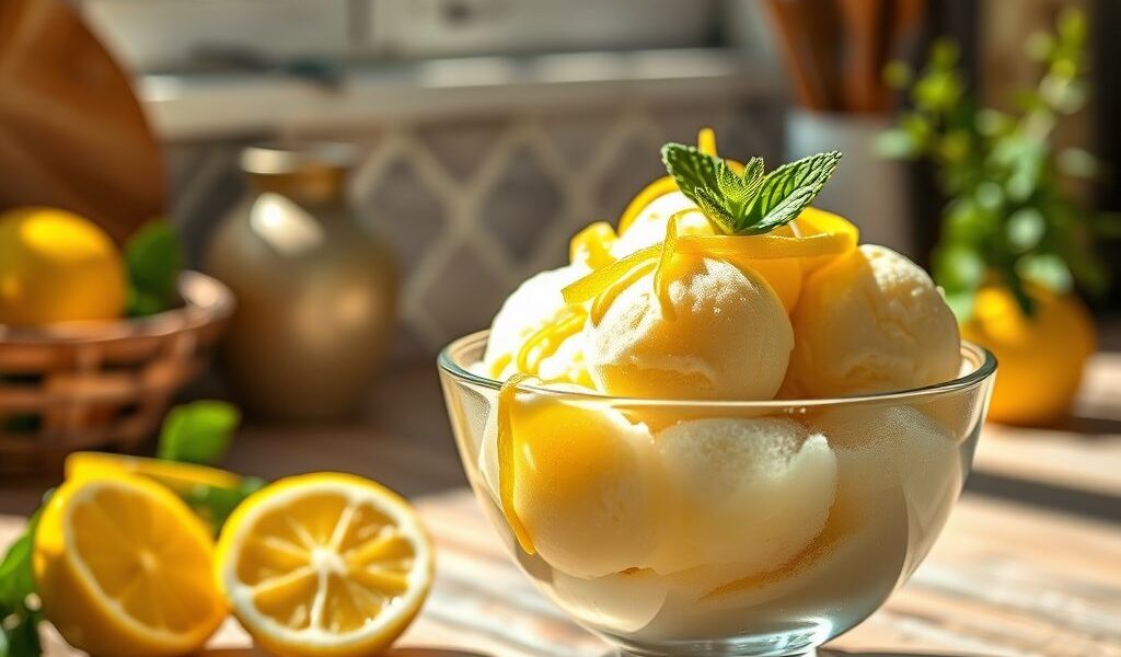 Sorbet de Limão Siciliano Vegano: Uma Delícia Refrescante e Saudável