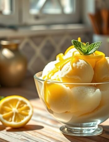 Sorbet de Limão Siciliano Vegano: Uma Delícia Refrescante e Saudável