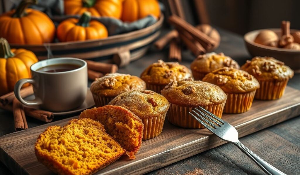 Muffins Veganos de Abóbora e Especiarias: Uma Delícia Saudável