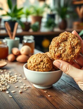 Biscoitos Veganos de Aveia e Banana: Uma Delícia Saudável e Prática