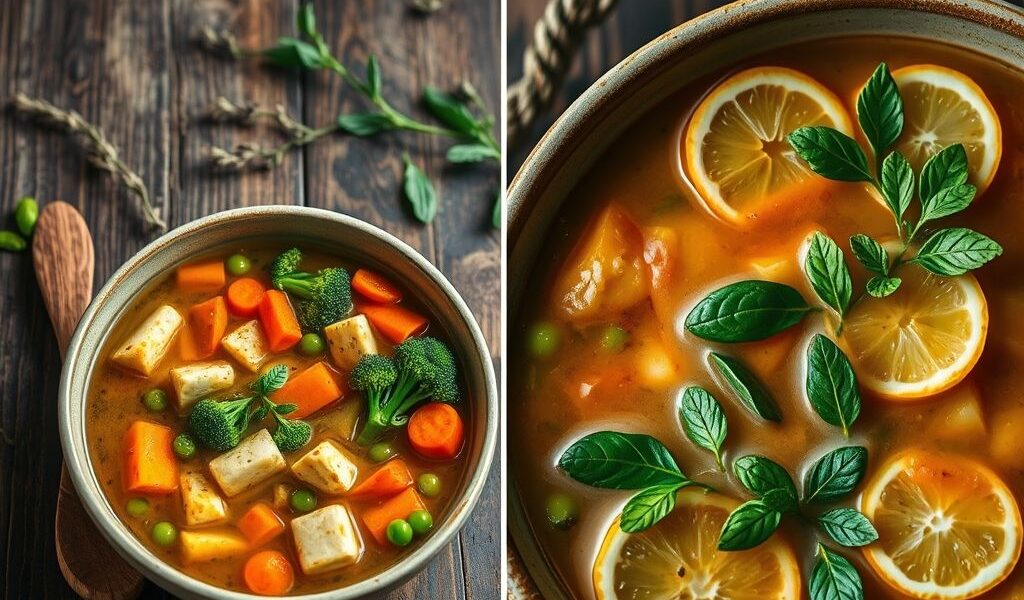 Canja Vegana com Tofu e Legumes: Uma Receita Reconfortante e Saudável