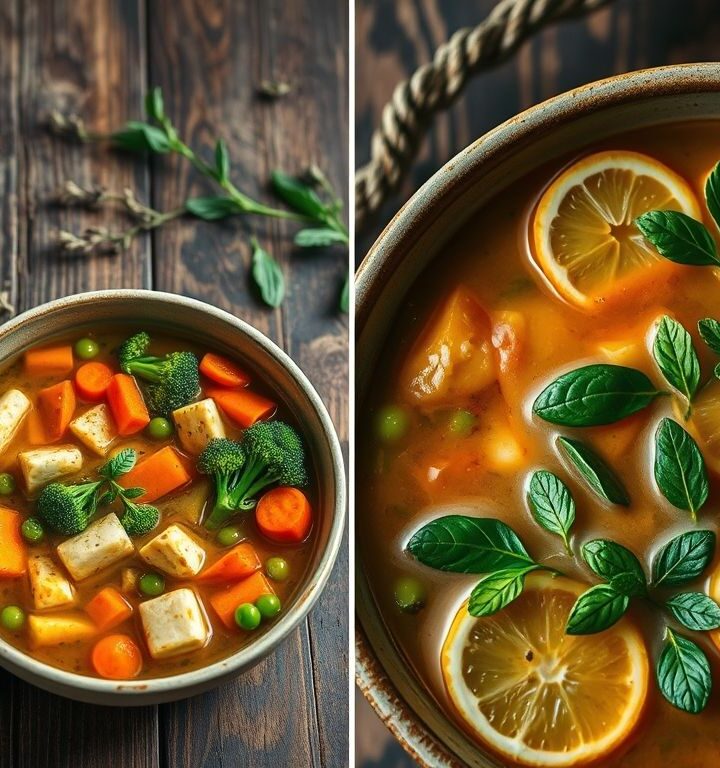 Canja Vegana com Tofu e Legumes: Uma Receita Reconfortante e Saudável