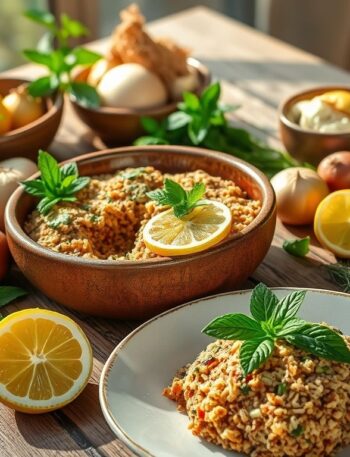 Quibe Cru Vegano com Trigo para Kibe e Hortelã: Uma Delícia Saudável