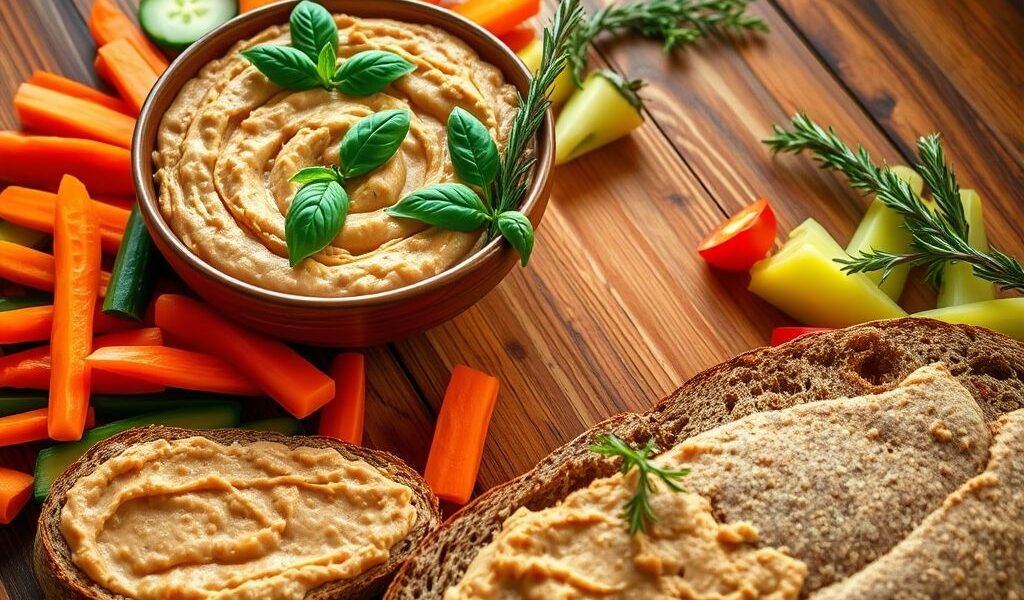 Patê Vegano de Grão de Bico com Ervas: Uma Delícia Saudável e Prática