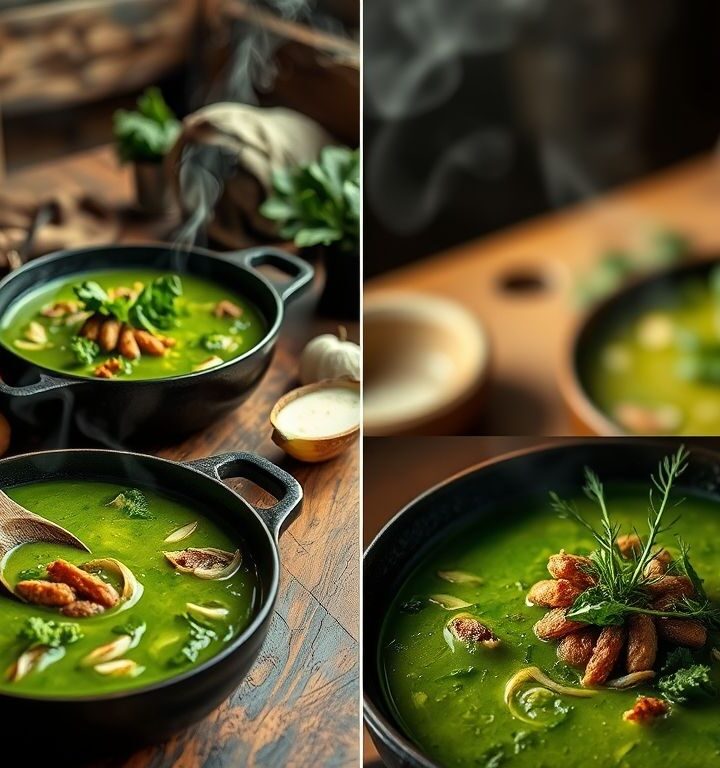 Caldo Verde Vegano com Chouriço de Seitan: Uma Delícia Reconfortante