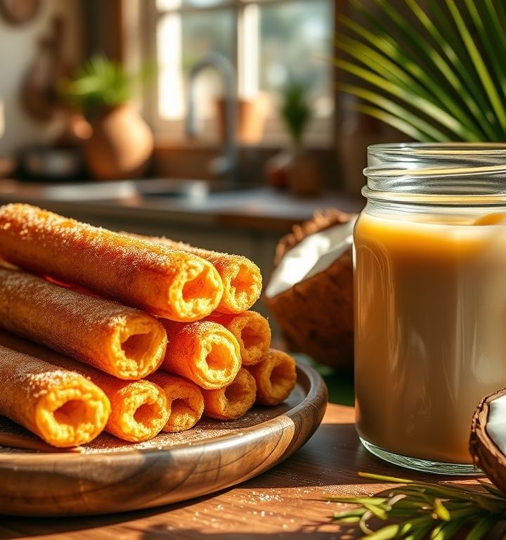Churros Veganos com Doce de Leite de Coco: Uma Delícia Irresistível