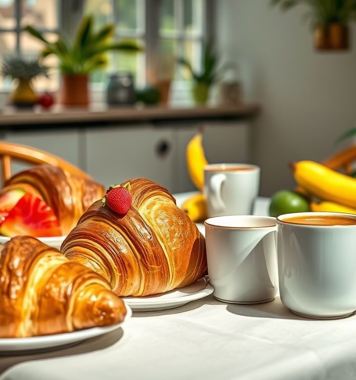 Croissants Veganos: Delícia Francesa