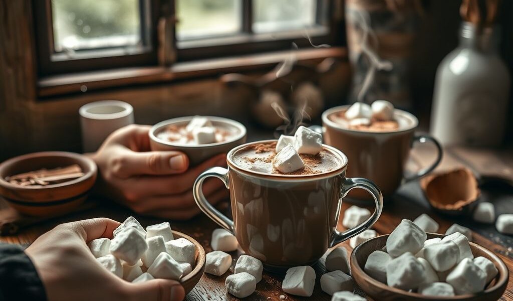 Chocolate Quente Vegano com Marshmallows Caseiros: A Delícia que Você Precisa Experimentar
