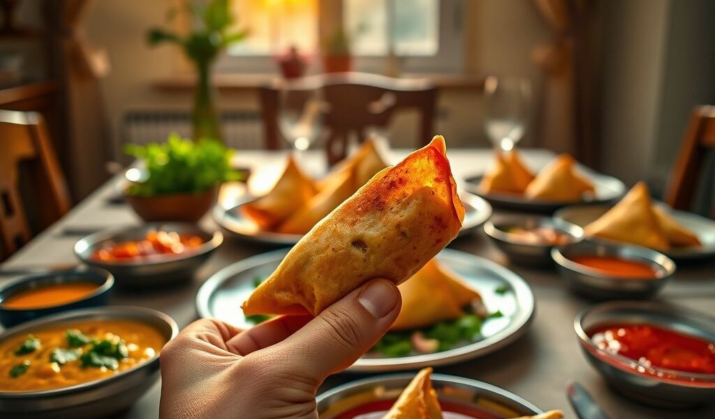 Samosas Veganas: Triângulos de Felicidade