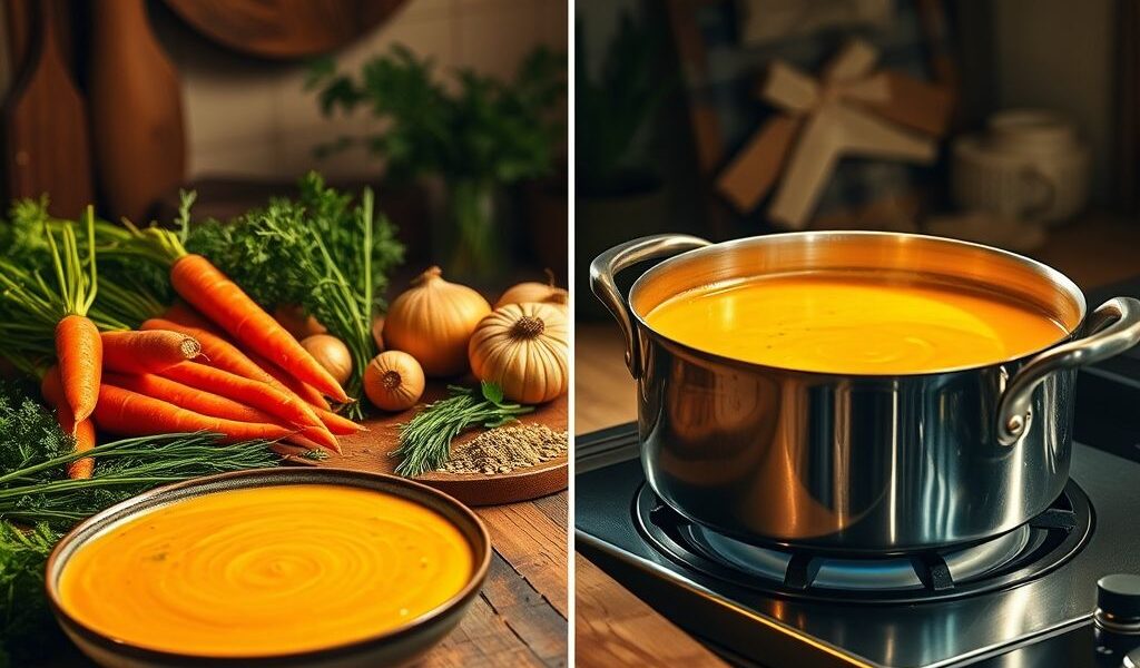 Sopa Cremosa de Cenoura e Gengibre Vegana: Uma Delícia Nutritiva