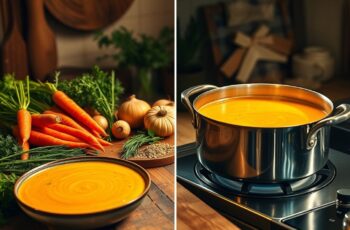 Sopa Cremosa de Cenoura e Gengibre Vegana: Uma Delícia Nutritiva