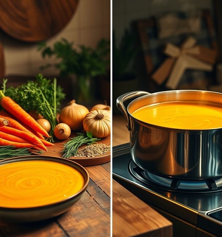 Sopa Cremosa de Cenoura e Gengibre Vegana: Uma Delícia Nutritiva