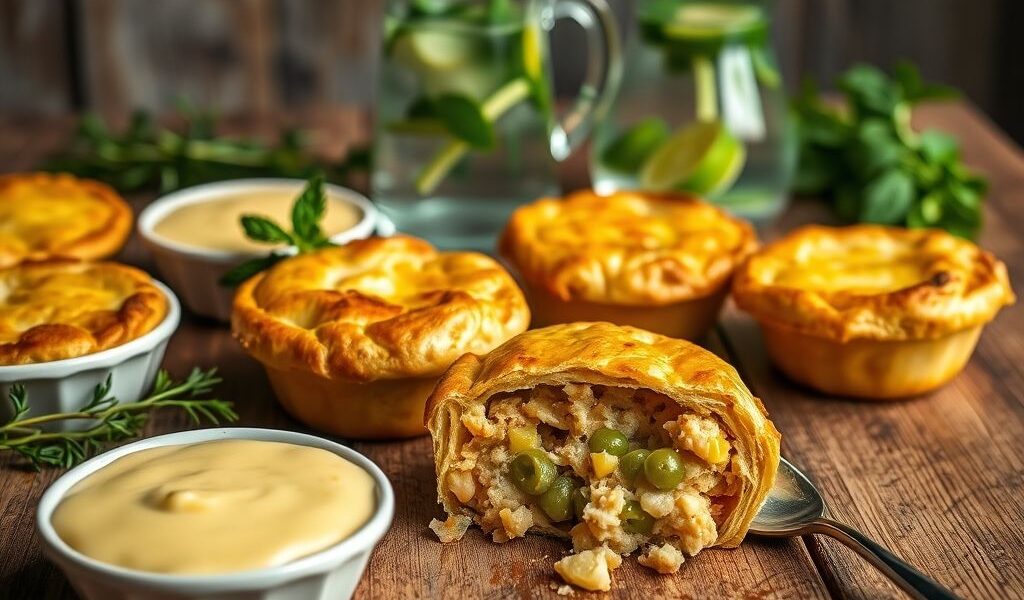 Empadas Veganas de “Frango” com Creme de Milho: Uma Delícia Sustentável