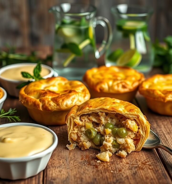 Empadas Veganas de “Frango” com Creme de Milho: Uma Delícia Sustentável