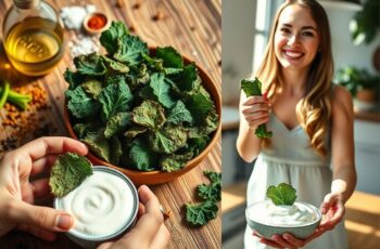 Chips de Kale Temperados: Snack Vegano Saudável