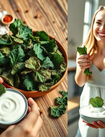 Chips de Kale Temperados: Snack Vegano Saudável