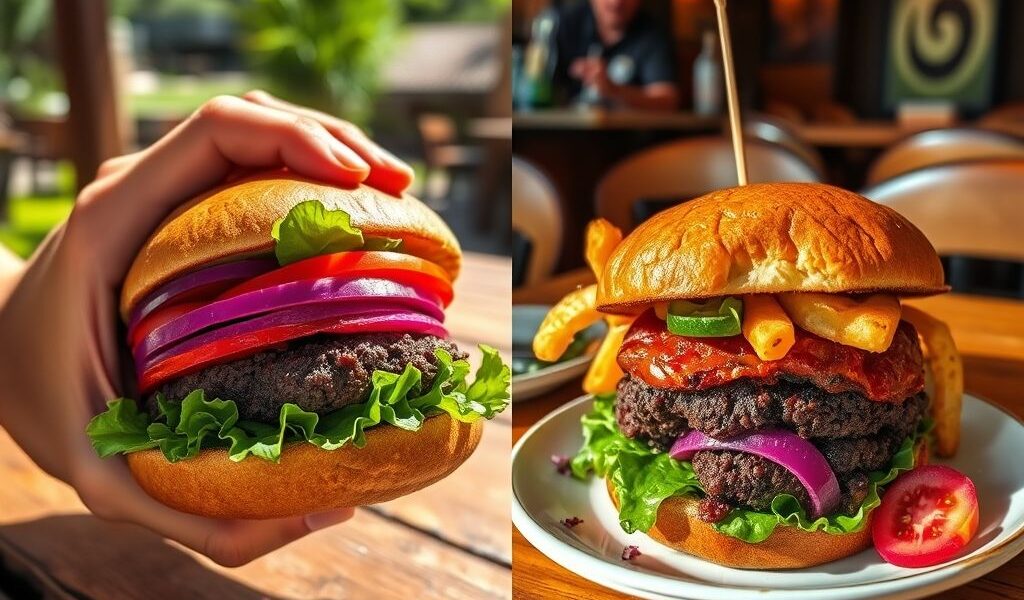 Hambúrguer Vegano de Beterraba: Cor e Sabor