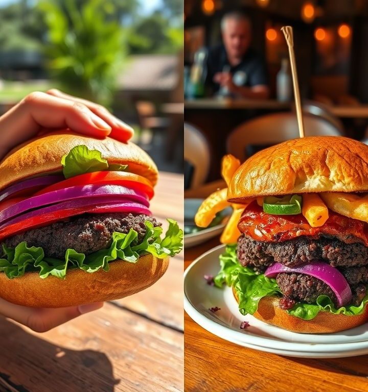 Hambúrguer Vegano de Beterraba: Cor e Sabor